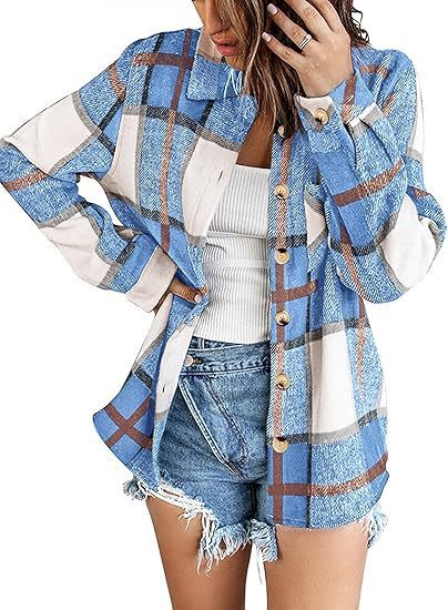 Fashionable wool jacket — plaid, warm, stylish