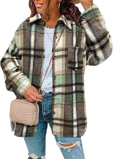 Fashionable wool jacket — plaid, warm, stylish