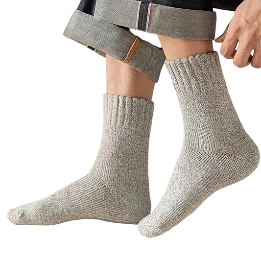 3/5 Pairs of Thick Woolen Socks for Men, Autumn and Winter Stockings, Towels to Keep Winter Warm, Crew Socks, Christmas Gift