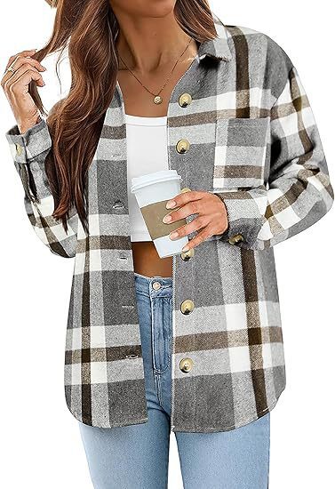 Fashionable wool jacket — plaid, warm, stylish