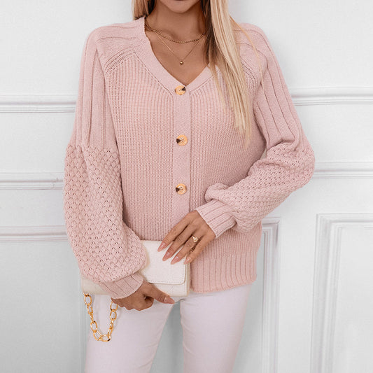 Lantern sleeve sweater — elegant, soft, feminine style