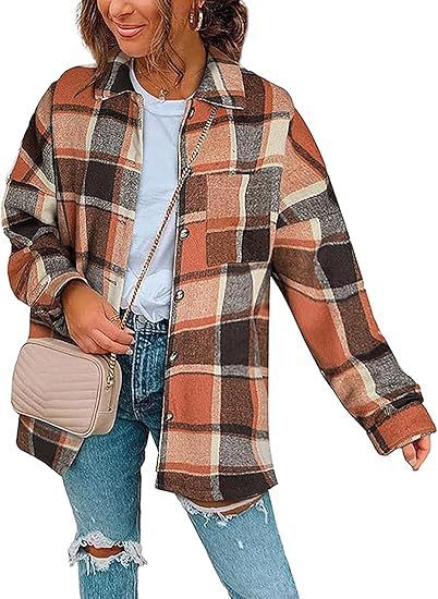 Fashionable wool jacket — plaid, warm, stylish