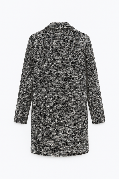 Eleganter Mantel im Hahnentritt-Design