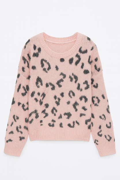 Leopard Strickpullover