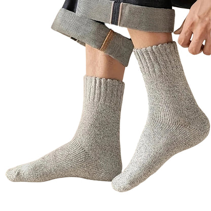 3/5 Pairs of Thick Woolen Socks for Men, Autumn and Winter Stockings, Towels to Keep Winter Warm, Crew Socks, Christmas Gift